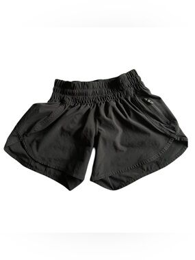 lululemon athletica Black Women Athletic Shorts with Smocked Waist
